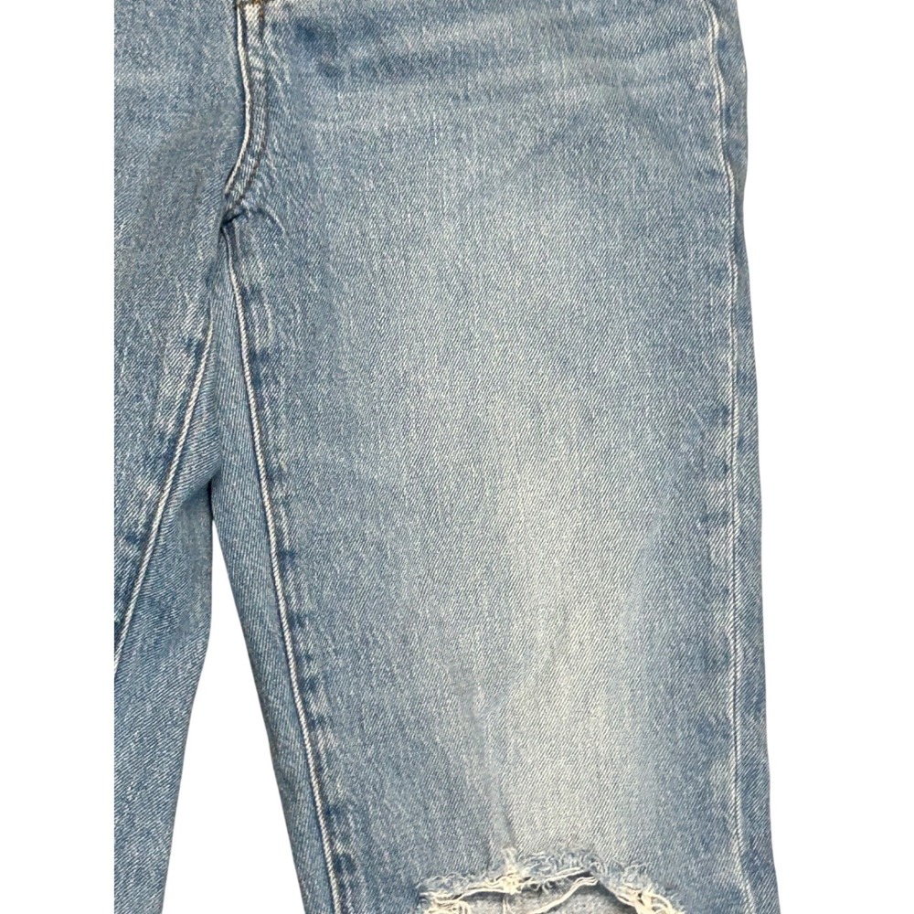 Madewell The Perfect Vintage Jean Distressed Raw Hem Light Blue Size 26 - Picture 4 of 9